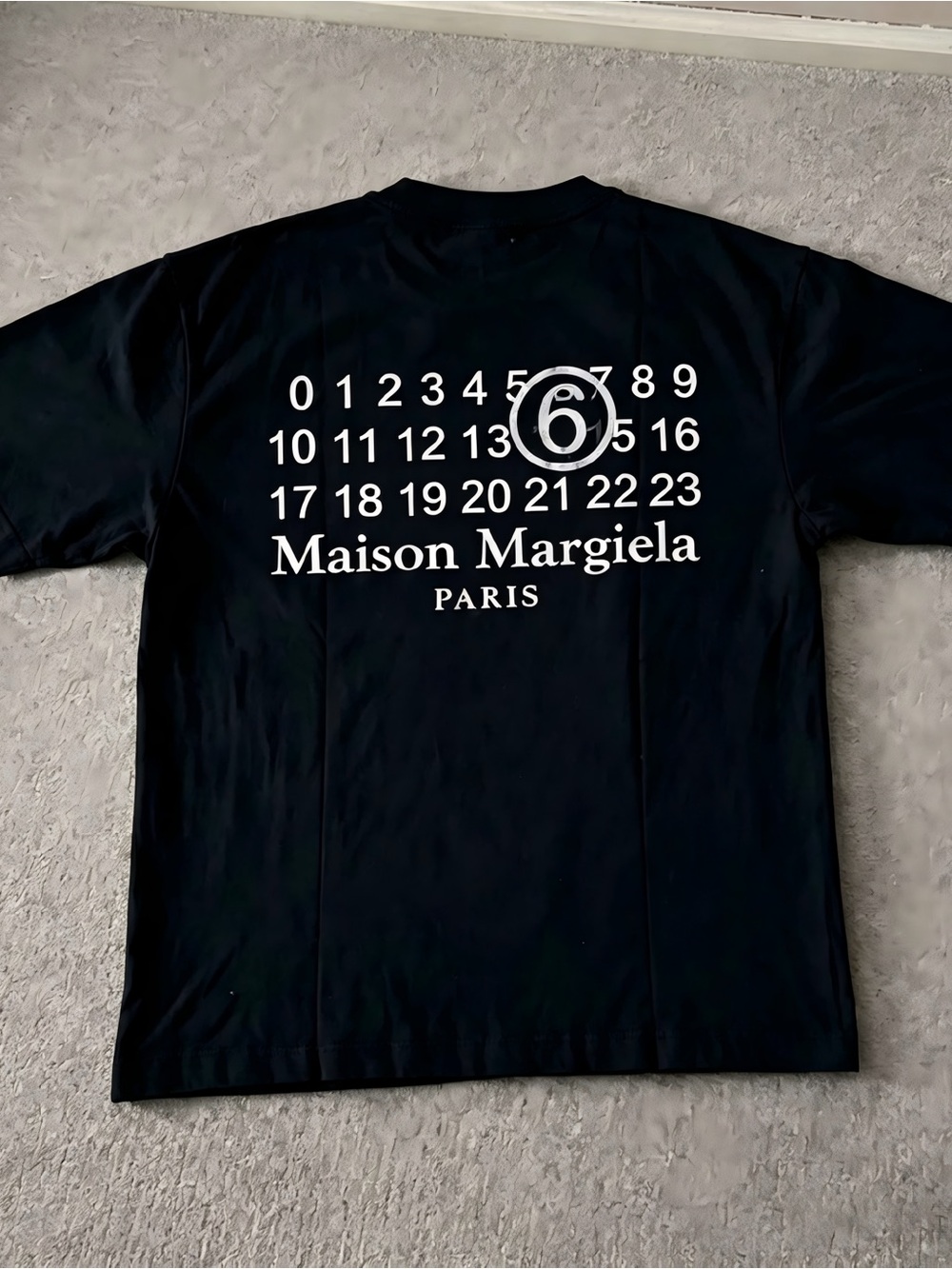 Maison Margiela MM6 Number Grid Back Print Vintage Graphic T-shirt Unisex